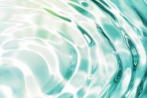 Abstract water ripple in soft icy blue tones reflects light creating a calming atmosphere in tranquil settings photo