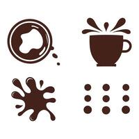 Coffee icon set vector