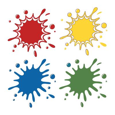 Vibrant Paint Splashes.