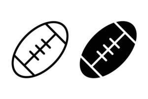 American Football icons set. for mobile concept and web design on white background vector
