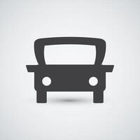 Old Car Icon isolated white background vector