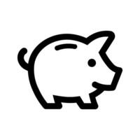 Piggy Bank icon. sign for mobile concept and web design. illustration vector