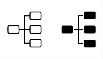 workflow icon set on white. background vector