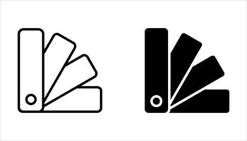 pantone icon set on white. background vector