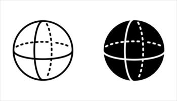 geometry icon set on white. background vector