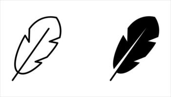 quill icon set on white. background vector