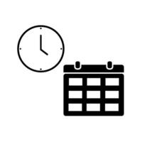 Calendar, schedule icon on white background. vector
