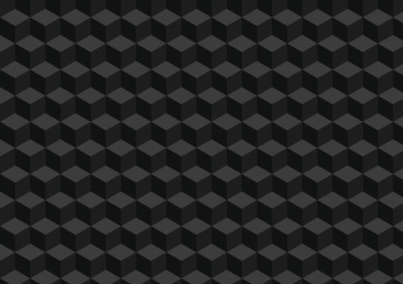 3D cube pattern black background