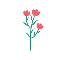 Spring Tulip in Minimalist Design vector