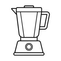 Simple outline pictogram of blender illustration isolated on a white background. vector
