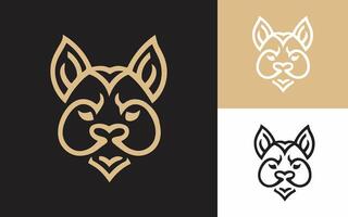 animal icon with balinese style simple and modern vector