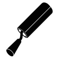 A black and white illustration of a roll of tape vector