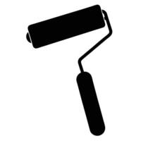 A paint roller icon on a white background vector