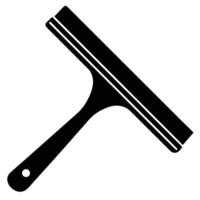 Simple Window Squeegee Silhouette Design vector