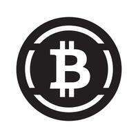 Bitcoin Icon Symbol Sign Isolate vector