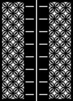 Geometric Pattern with Floral Design vector