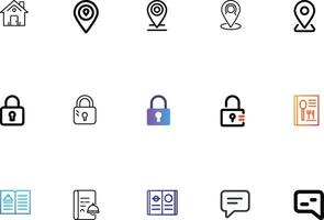 Connectivity and Interaction Icons Bundle vector