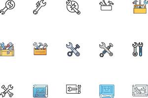 Workshop Bundle Icon Insights and Analysis vector