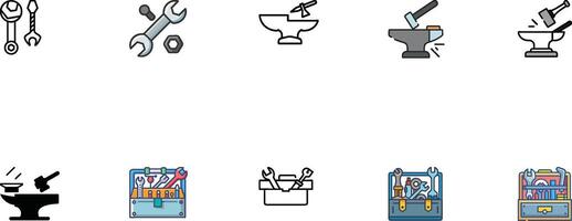 Complete Guide to Workshop Bundle Icon Analysis vector
