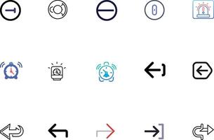 Universal Digital Connectivity and Interaction Icons Bundle vector