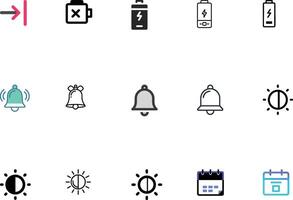 Digital Interaction Icons for Connectivity vector