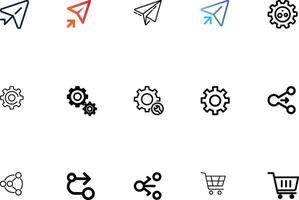 Digital Connectivity and Universal Interaction Icons vector