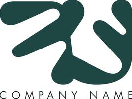 Creative Abstract Initial Letter FU Logo Design vector