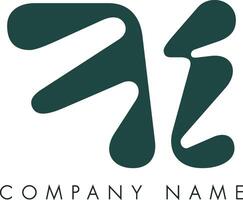 Creative Abstract Initial Letter FI Logo Design vector