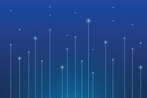 Quiet digital technology background. Light effect, abstract tech, innovation future data, internet network, lines dots connection. vector