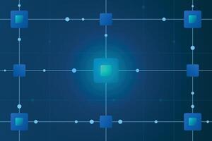 Circuit line technology digital on a blue background. Internet network connection, cyber nano information. Abstract electronic transfer data communication backdrop. vector