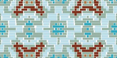 Geometric Pattern Ikat Pattern Designfolk Embroidery, Aztec Geometric Ornament Print. Design for Carpet, Wallpaper, Clothing, Wrapping, Fabric vector