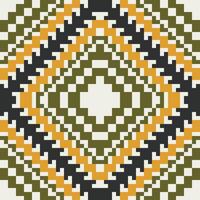 Endless Seamless Abstract Geometric Patternfolk Embroidery, Aztec Geometric Ornament Print. Design for Carpet, Wallpaper, Clothing, Wrapping, Fabric vector