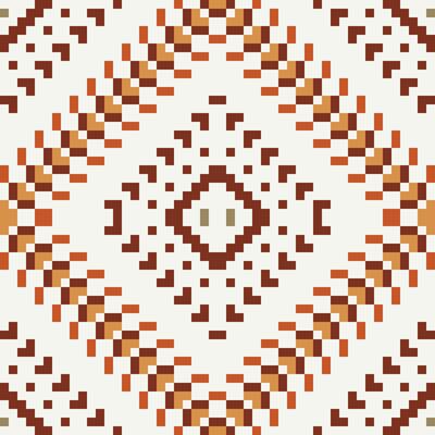 Pixel Ethnic Geometric Pattern Backgroundfolk Embroidery, Aztec Geometric Ornament Print. Design for Carpet, Wallpaper, Clothing, Wrapping, Fabric