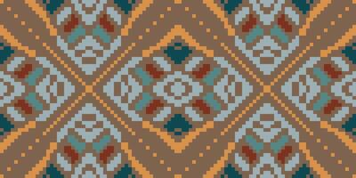 Carpet Seamless Abstract Geometric Patternfolk Embroidery, Aztec Geometric Ornament Print. Design for Carpet, Wallpaper, Clothing, Wrapping, Fabric vector