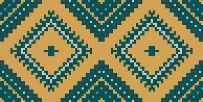 Saree Abstract Geometric Pattern Designfolk Embroidery, Aztec Geometric Ornament Print. Design for Carpet, Wallpaper, Clothing, Wrapping, Fabric vector