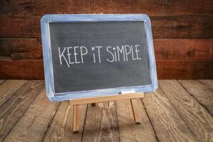 keep it simple - reminder message or advice photo