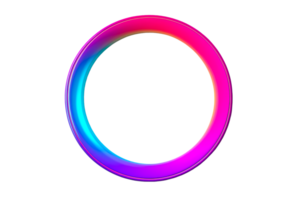 Colorful circular gradient design with smooth edges and no background png