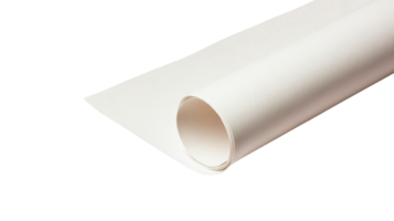Creating with rolled white paper on clear background png