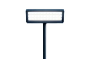 Outdoor LED floodlight with a sleek design and transparent background png