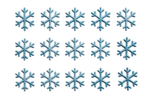 Snowflakes pattern with a transparent background for design use png