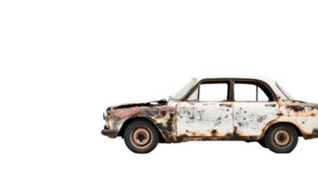 Wrecked Oldtimer, Rust Bucket, Abandoned Auto, Vintage, cut out transparent png