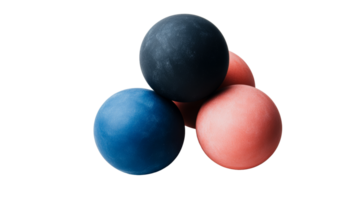 Colorful Eggs Stacked on Top of Each Other, cut out transparent png