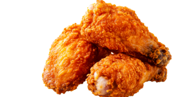 Crispy fried chicken wings arranged, fast food, appetizer, cut out transparent png