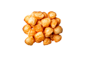 Heap of fried potatoes dumplings, cut out transparent png