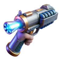dramatic classic A futuristic weapon, pulsating with energy, held in a gloved hand. Sci-fi thriller style, dramatic lighting detailed png