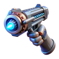 stunning rustic A futuristic weapon, pulsating with energy, held in a gloved hand. Sci-fi thriller style, dramatic lighting high resolution png