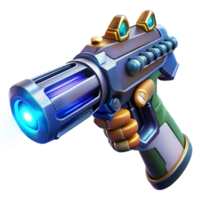 magnificent abstract A futuristic weapon, pulsating with energy, held in a gloved hand. Sci-fi thriller style, dramatic lighting professional png