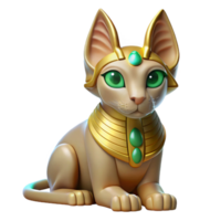 elegante minimalista uma sensato esfinge com olhos do esmeralda, posando uma enigma dentro a deserto areias, meio dia sol, antigo egípcio arte estilo genuíno png