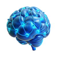 beautiful rustic A holographic projection of a human brain, intricate neural pathways illuminated with electric blue light, rendered in a futuristic, minimalist style authentic png