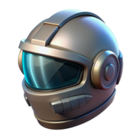 magnificent artistic A futuristic helmet with a transparent visor, displaying digital information, sleek design original png